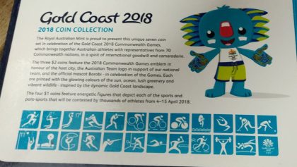 GOLD COAST 2018 XXI COMMONWEALTH GAMES  (2018 COIN COLLECTION) - Image 2