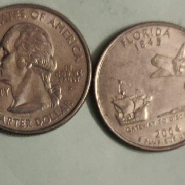 United States Quarter Dollar Florida State 1 Coin (# 27/50) Used