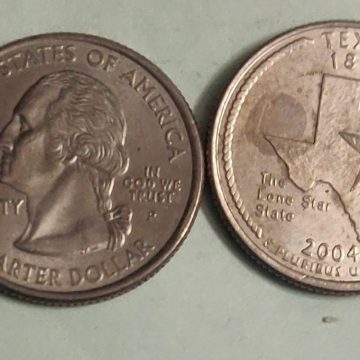 United States Quarter Dollar Texas State 1 Coin (# 28/50) Used