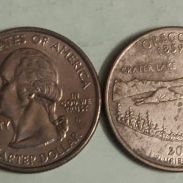 United States Quarter Dollar Oregon State 1 Coin (# 33/50) Used