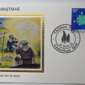 Christmas Children First Colorano 'Silk' Cachet 1983 (Foreign FDC)