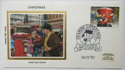 Christmas Seasons Greeting Colorano 'Silk' Cachet 1983 (Foreign FDC)