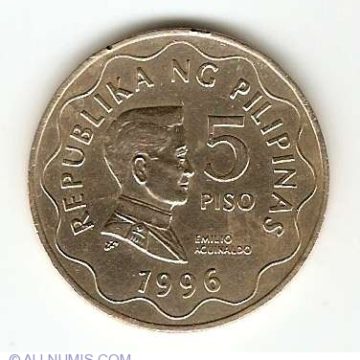 PILIPINAS 5 PISO 1996(used)