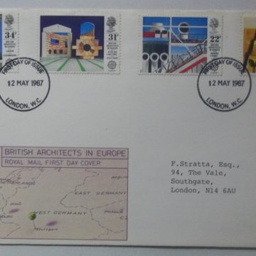 Royal Mail FDC British Architects in Europe 1987 (Foreign FDC)