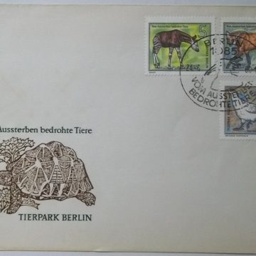 Vom ussterben Bedrohte Tiere Tierpark Berlin 1980 (1) (Foreign FDC)