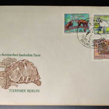 Vom ussterben Bedrohte Tiere Tierpark Berlin 1980 (2) (Foreign FDC)