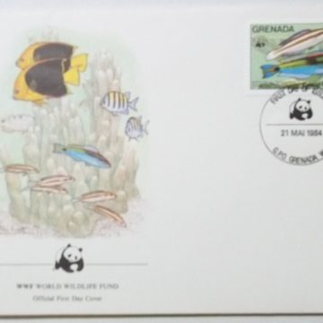 World Wide Fund For Nature CORAL REEF FISH GRENADA (1) (Foreign First day cover)