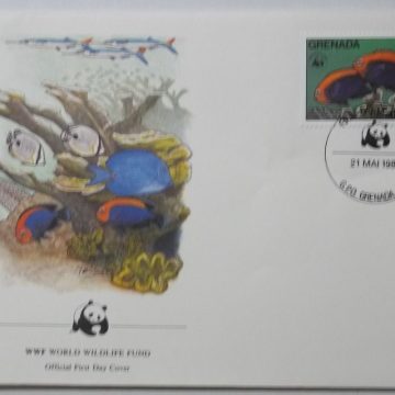 World Wide Fund For Nature CORAL REEF FISH GRENADA (2) (Foreign First day cover)