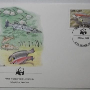 World Wide Fund For Nature CORAL REEF FISH GRENADA (4) (Foreign First day cover)