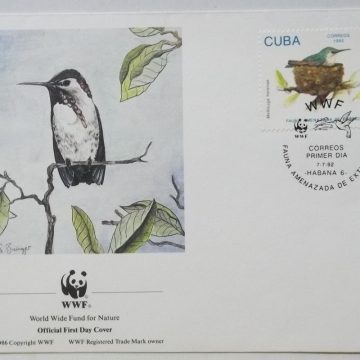 World Wide Fund For Nature CUBA (2) (Foreign First day cover)