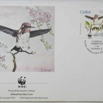 World Wide Fund For Nature CUBA (4) (Foreign First day cover)