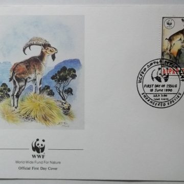 World Wide Fund For Nature ENDANGERED SPECIES THIOPIA (4) (Foreign First day cover)