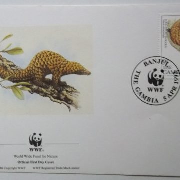 World Wide Fund For Nature GAMBIA (2) (Foreign First day cover)