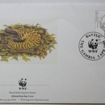 World Wide Fund For Nature GAMBIA (4) (Foreign First day cover)
