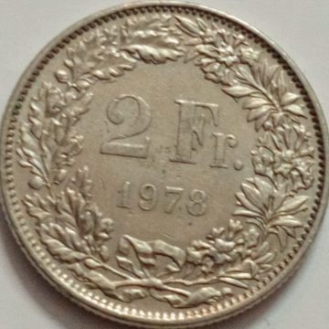 2 Franc 1978 Liberte Egalite Fraternite(used)