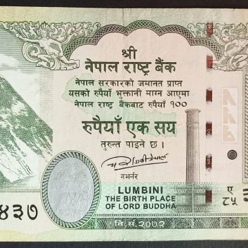 Nepal Currency 100 Rupees (Used)
