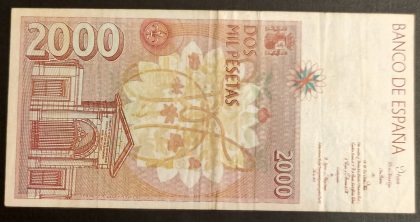 Spain 2000 Pesetas (Used) - Image 2