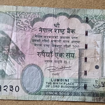 Nepal Currency100 Rupees (Used)