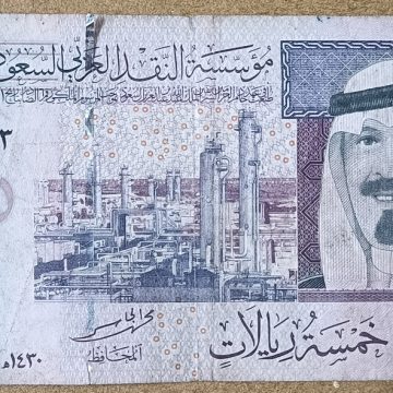 Saudi Arabian Currency 5 Riyals (Used)
