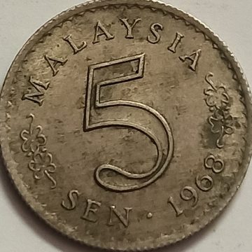 5 Sen _1968 Malaysia (used)