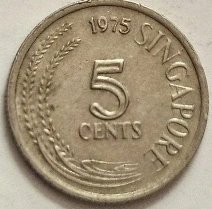 5 Cents 1975 Majulah Singapora/ Singapore (used)