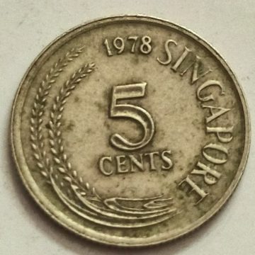 5 Cents 1978 Majulah Singapora/ Singapore (used)