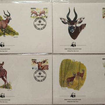 World Wide Fund For Nature Ghana Antelope 1984 Set of 4 (Foreign FDC)
