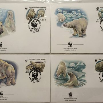 World Wide Fund For Nature Noyta CCCP Polar Bear 1987 Set of 4 (Foreign FDC)