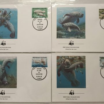 World Wide Fund For Nature Republique Togolaise African Manatee 1987 Set of 4 (Foreign FDC)