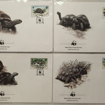 World Wide Fund For Nature Seychelles Tortoise 1987 Set of 4 (Foreign FDC)