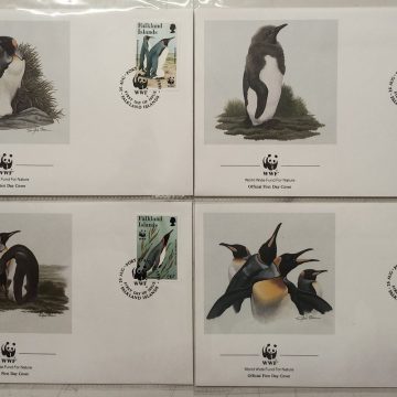 World Wide Fund For Nature Falkland Islands King Penguin 1991 Set of 4 (Foreign FDC)