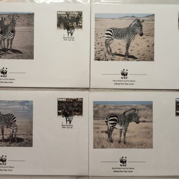 World Wide Fund For Nature Namibia Zebra 1991 Set of 4 (Foreign FDC)