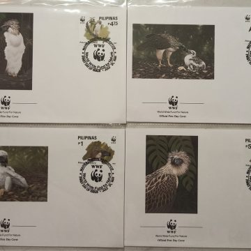 World Wide Fund For Nature Pilipinas Eagle 1991 Set of 4 (Foreign FDC)