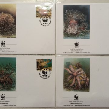 World Wide Fund For Nature Bailwick of Guernsy Alderny Sea Creatures 1993 Set of 4 (Foreign FDC)