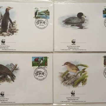 World Wide Fund For Nature Newzealand Floara & Fauna 1993 Set of 4 (Foreign FDC)