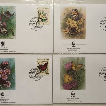World Wide Fund For Nature San Marino Butterflies 1993 Set of 4 (Foreign FDC)