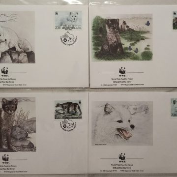 World Wide Fund For Nature Suomi Finland Artic Fox 1993 Set of 4 (Foreign FDC)