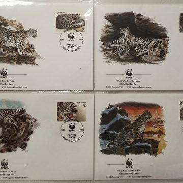 World Wide Fund For Nature Russia Snow Leopard 1994 Set of 4 (Foreign FDC)