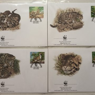 World Wide Fund For Nature Malaysia Clouded Leopard 1995 Set of 4 (Foreign FDC)