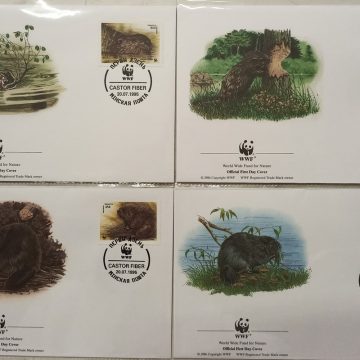 World Wide Fund For Nature Russia Eurasian Beaverrodents 1995 Set of 4 (Foreign FDC)