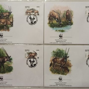 World Wide Fund For Nature Eritrea East African Antelope 1996 Set of 4 (Foreign FDC)
