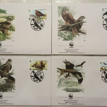 World Wide Fund For Nature Gibraltar Redkite Bird 1996 Set of 4 (Foreign FDC)