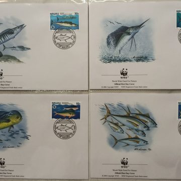 World Wide Fund For Nature Nauru Fish 1997 Set of 4 (Foreign FDC)