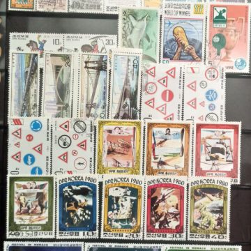 Mixed used Stamps of Korea Set of 41 (Foreign Stamp)