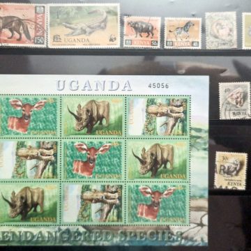 Used Stamps of Kanya Uganda set of 17 (Foreign Stamp)