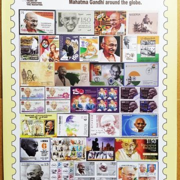 Commemorative Stamp on 150th Birth Anniversary of Mahatma Gandhi Around The Globe Presentation Pack