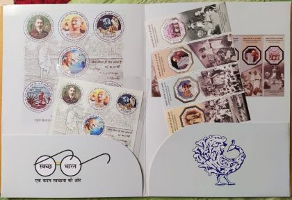 Commemorative Stamp on 150th Birth Anniversary of Mahatma Gandhi Around The Globe Presentation Pack - Image 2