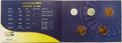 75th Year of Independence AKAM Rs.1, Rs.2, Rs.5, Rs.10, Rs.20 (Circulation Coins -2023 Series) - Image 3