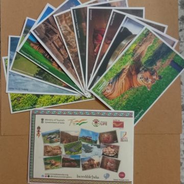 Incredible India Set of 12 Post Cards Maxi Cards