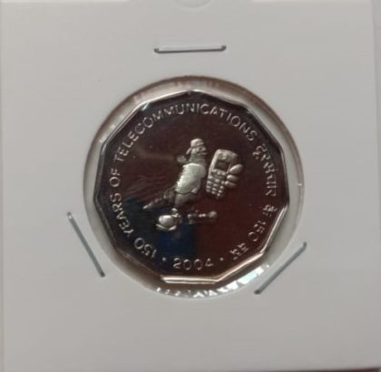 150 Years OF Telecommunications - 1 No - (Proof coin) - Image 2